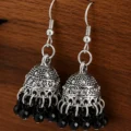 Black Beads Earrings for Women