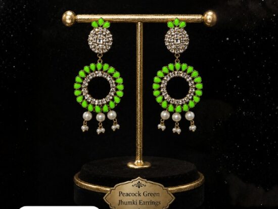 Peacock Green Jhumki Peacock Green Jhumki