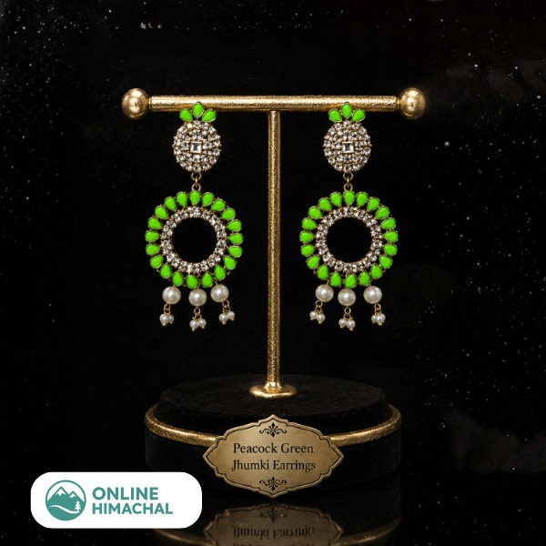 Peacock Green Jhumki