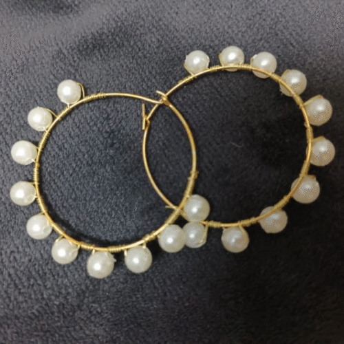 round earing Elegant Round Pearl Earrings
