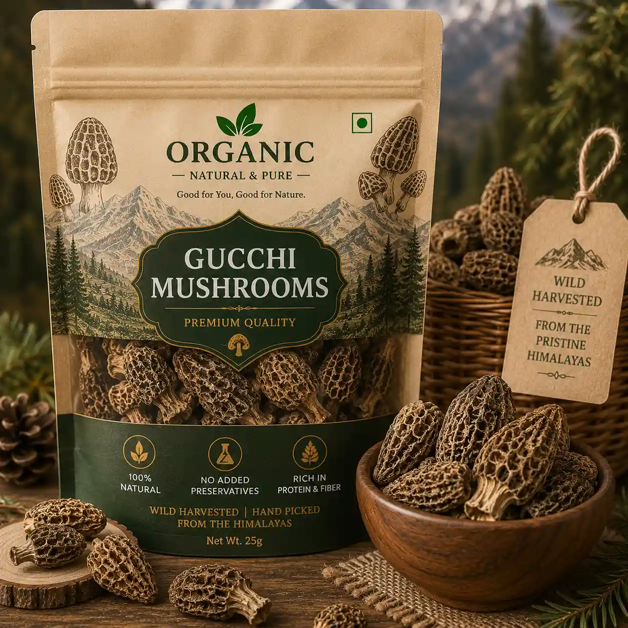 Gucchi Mushrooms (Morel Mushrooms)