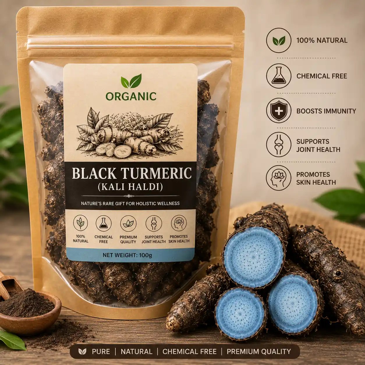 Kali Haldi (Black Turmeric)